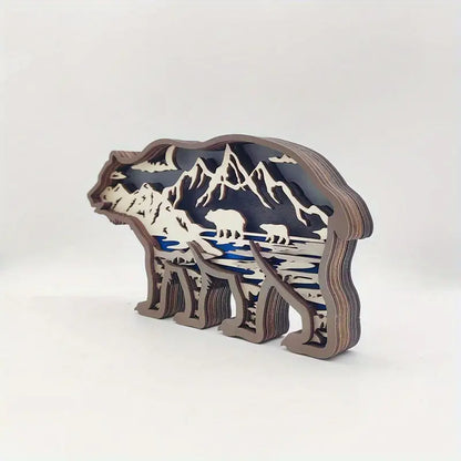 3D Handcrafted - Grizzly Bear