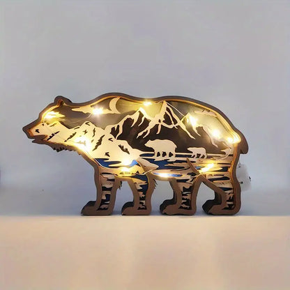 3D Handcrafted - Grizzly Bear