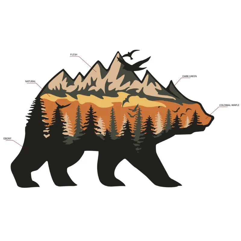 3D Handcrafted - Mountain Bear